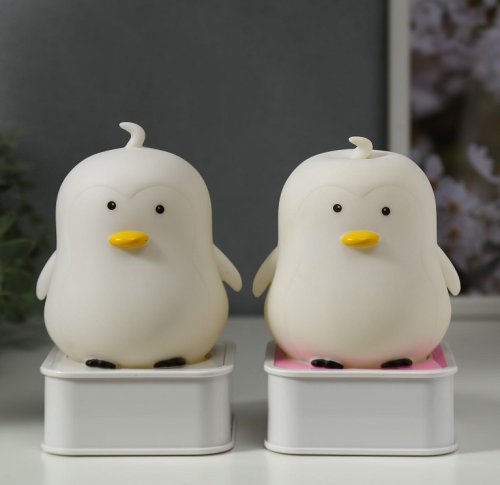 Настольный светильник "Утенок" 1Вт 4хAА USB RGB Белый фото Настольный светильник "Утенок" 1Вт 4хAА USB RGB Белый картинка